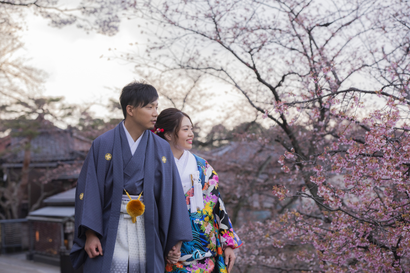 最後は桜を見ながら・・・