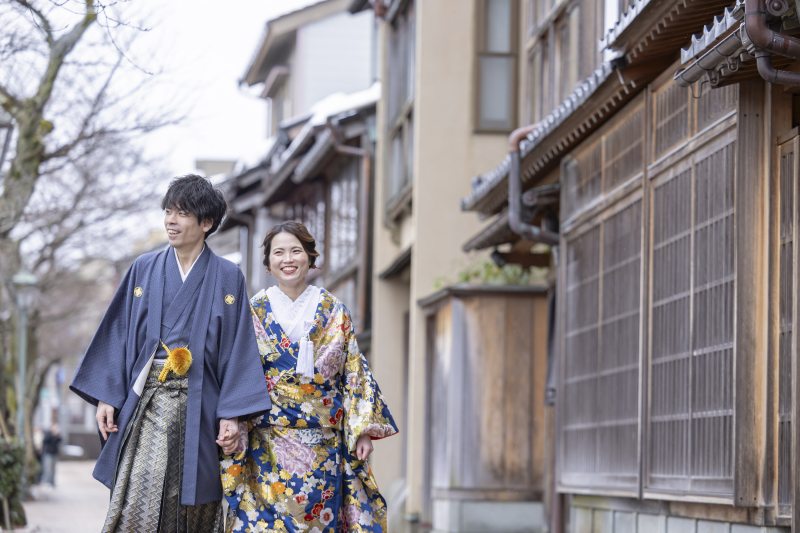 いつもの笑顔で街歩き