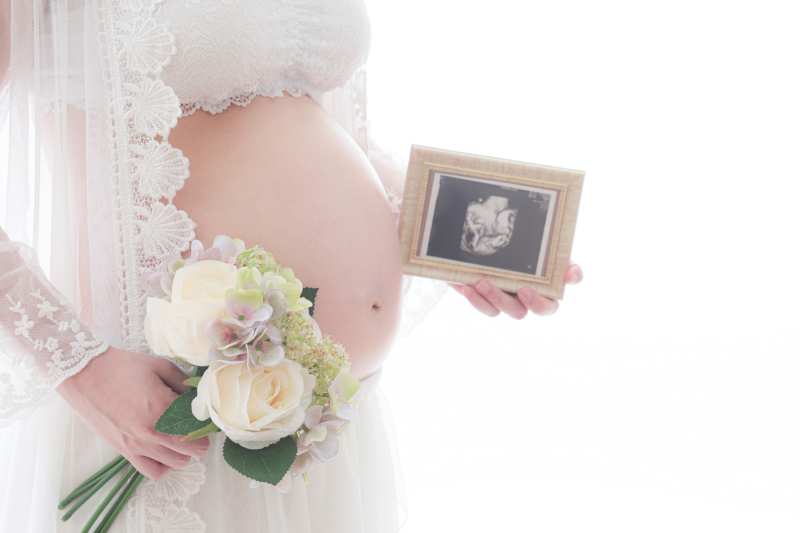 エコー写真と一緒に