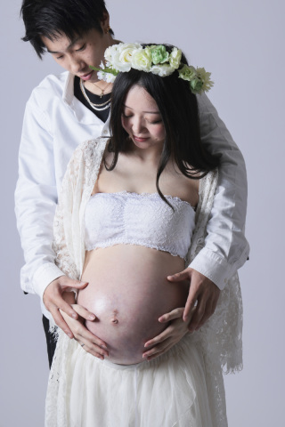 マタニティフォト♡パパと一緒に撮影