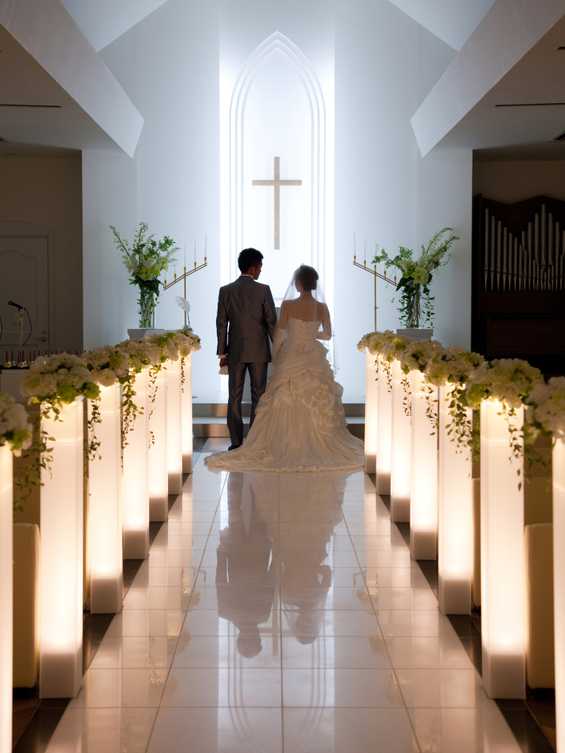 聖マリエール教会でのシルエット