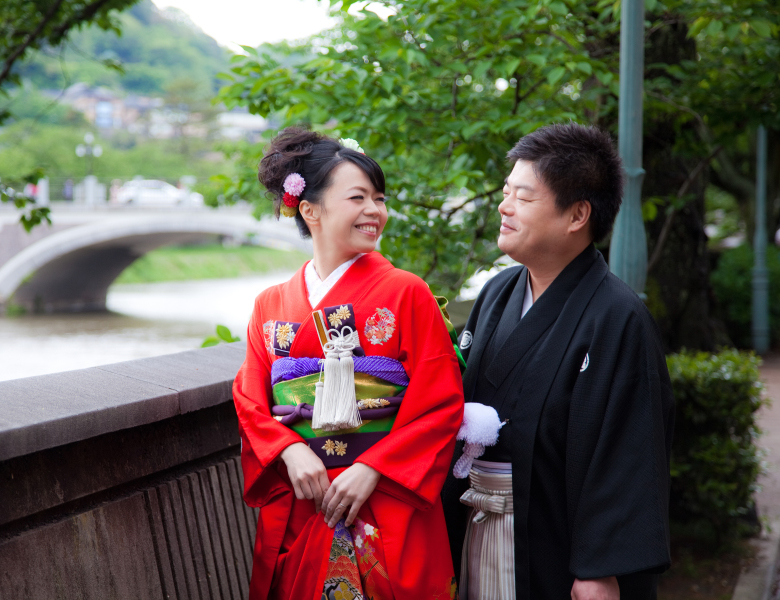 大振袖で主計町ロケ♪