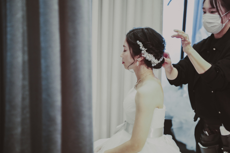 花嫁へと変わる時間