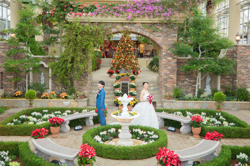 お花に囲まれて♪