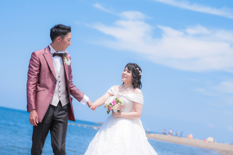 青い空と海とおふたり☆