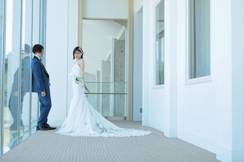 光に包まれる横顔