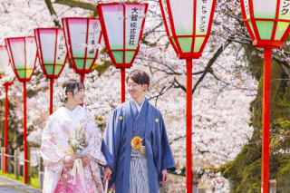 春色に染まる金沢・桜和装ロケ