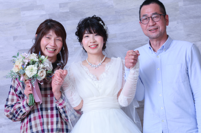 新婦様のご家族と撮影♡