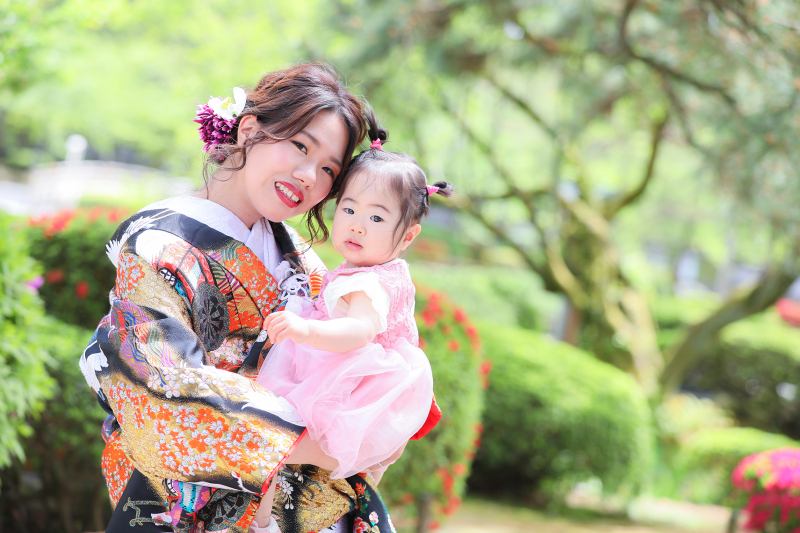 親子でツーショット☆