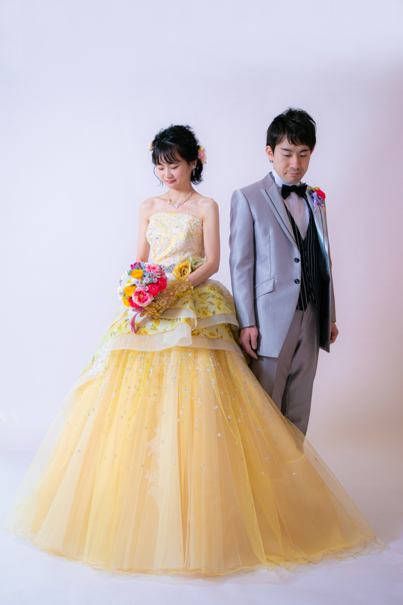 お店に戻ってカラードレス♡