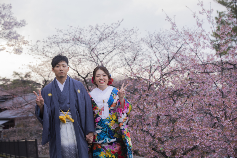 今年の桜ロケ!フォトレイトのお客様!
