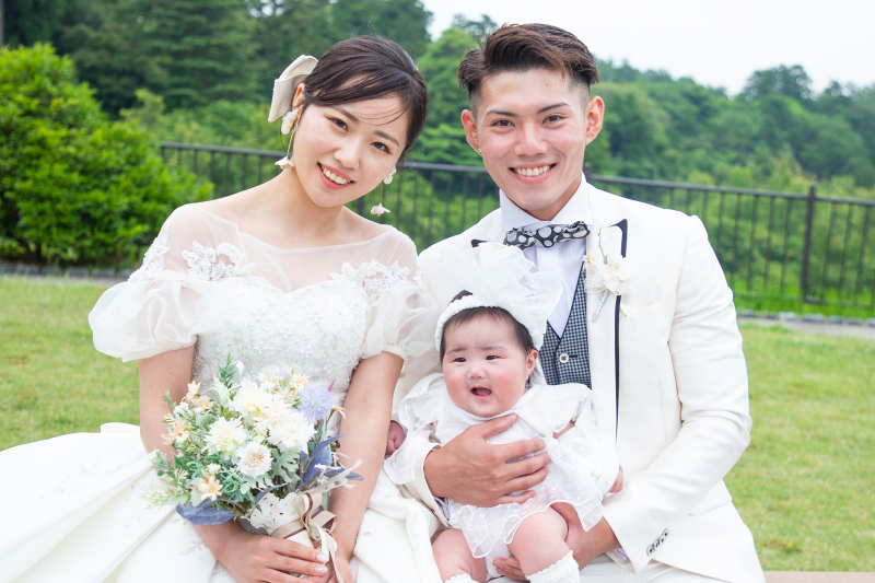 お子様と一緒に♥後撮りウェディング