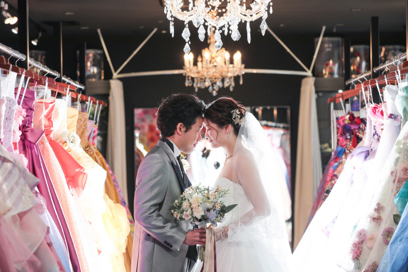 ドレスルームにて