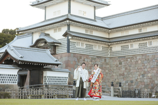 和装2点♥ひがし茶屋街＆金沢城公園ロケ♪