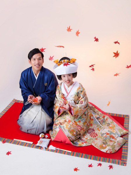 スタジオで紅葉♪