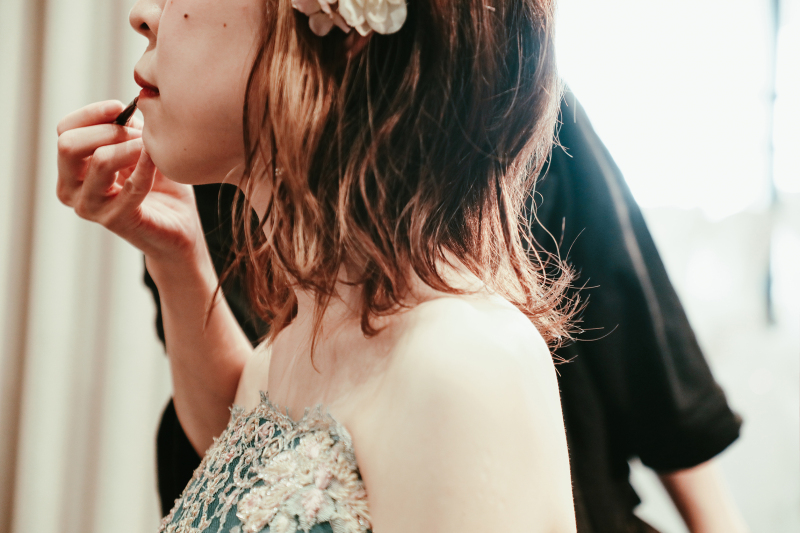 まずはメイクシーンから☆