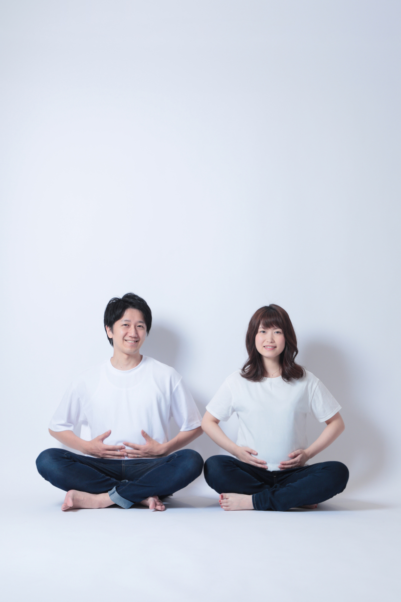 マタニティフォト♡お揃いのお洋服で！