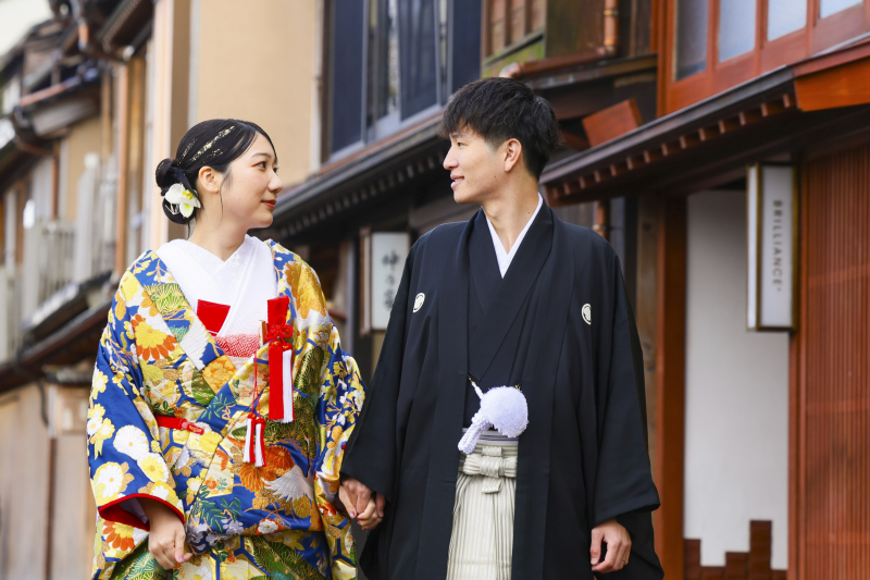金沢の街並みを楽しみながら、和装ロケ