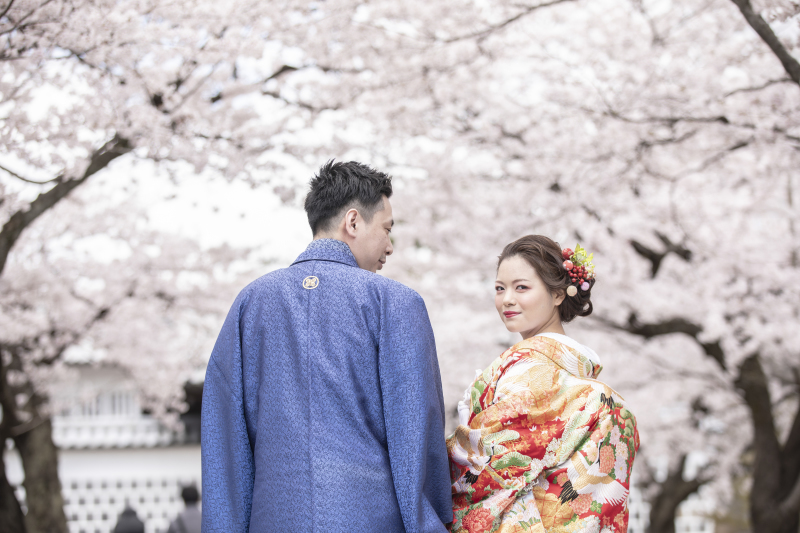 和装✕金沢城✕桜
