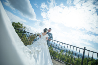 ドレス1点♥卯辰山でファミリーフォト☆