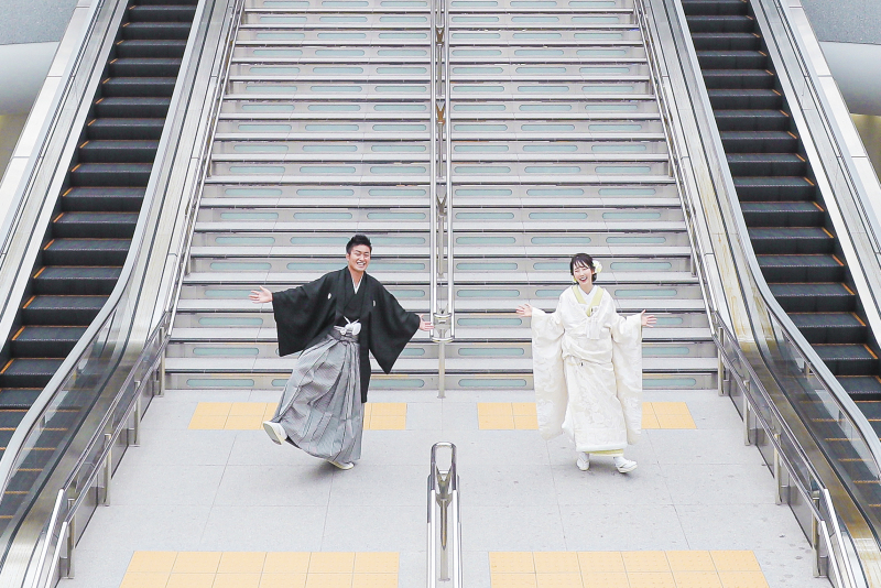 【金沢駅鼓門】データ付!和装ロケーション撮影プラン♪