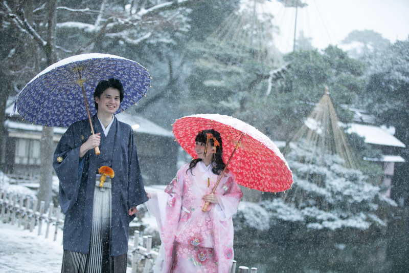 【北陸雪景色】冬の和装ロケーション撮影プラン