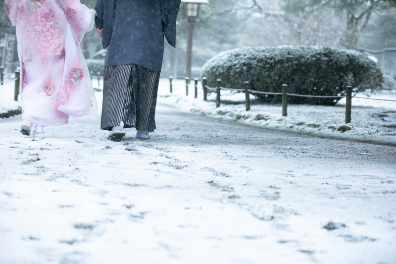 【北陸雪景色】冬の和装ロケーション撮影プラン