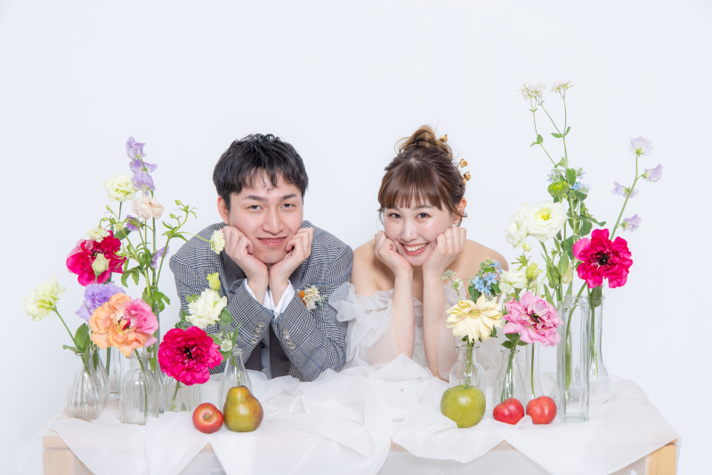 ◇スタジオNEW OPEN記念◇ドレス&times;タキシード・着付・ヘアメイク・衣裳小物・撮影料・データ付　132,000&rarr;77,000円