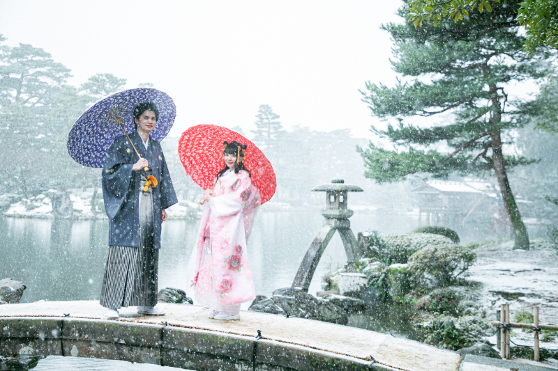 【北陸雪景色】冬の和装ロケーション撮影プラン