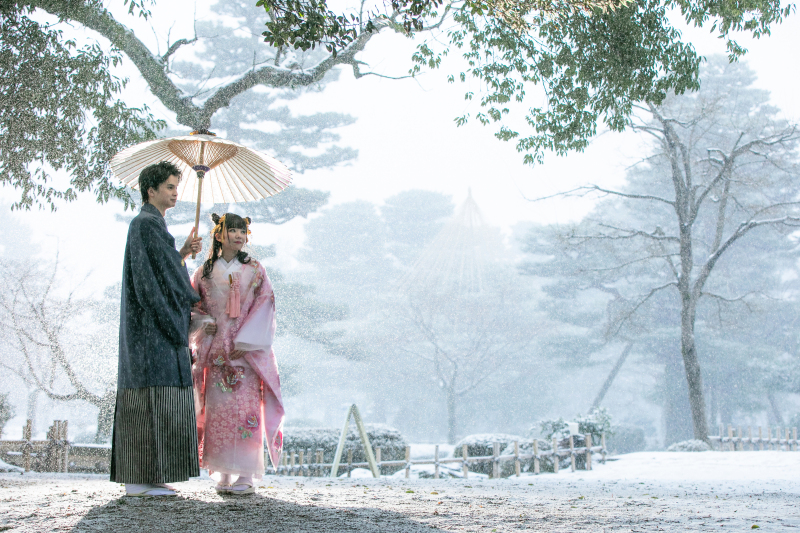 【北陸雪景色】冬の和装ロケーション撮影プラン