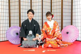 わんちゃんと一緒にフォトウェディング！