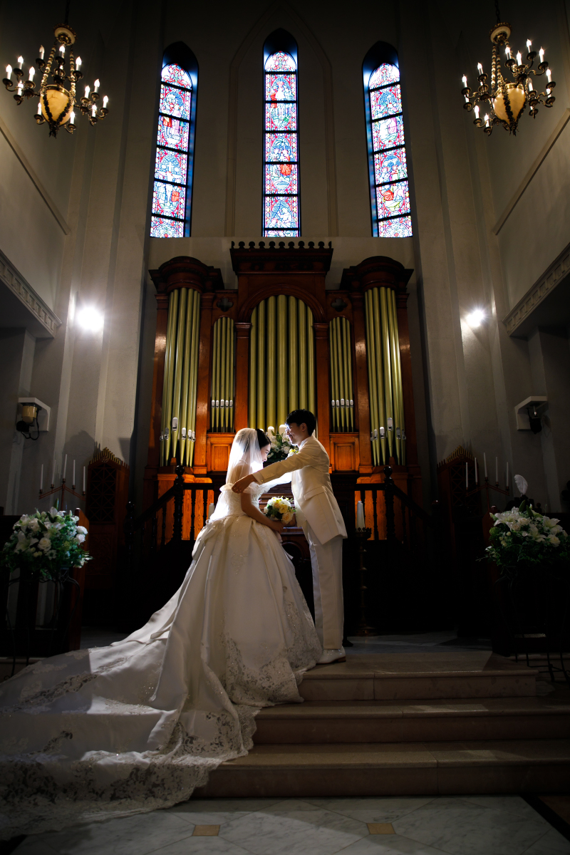 ベールアップのシーン！