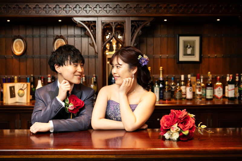 バーでの一枚.+*