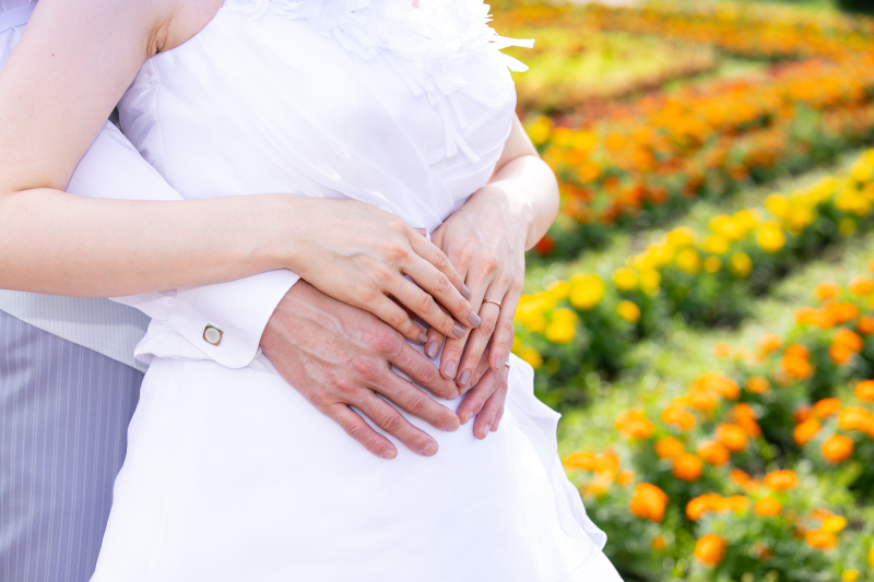 ご新婦様のお腹には…♡