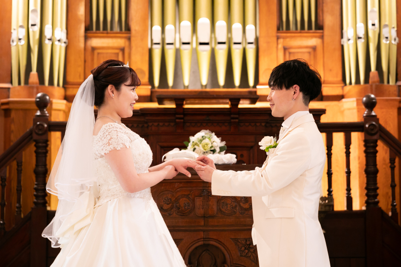 指輪交換シーン♡