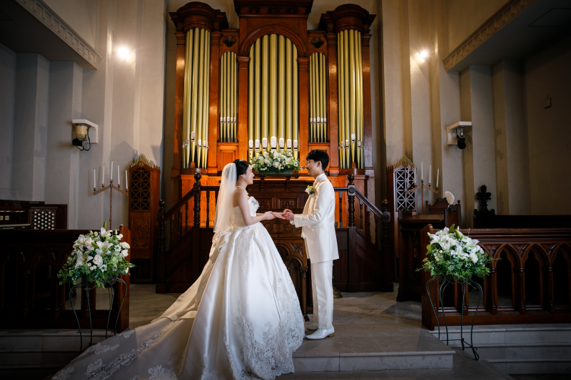 指輪交換のシーン…♡