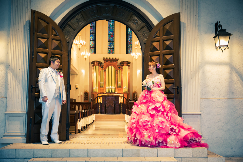 大聖堂チャペル×洋装2着