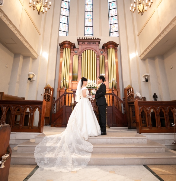 姉妹店のチャペルでロケーション撮影!