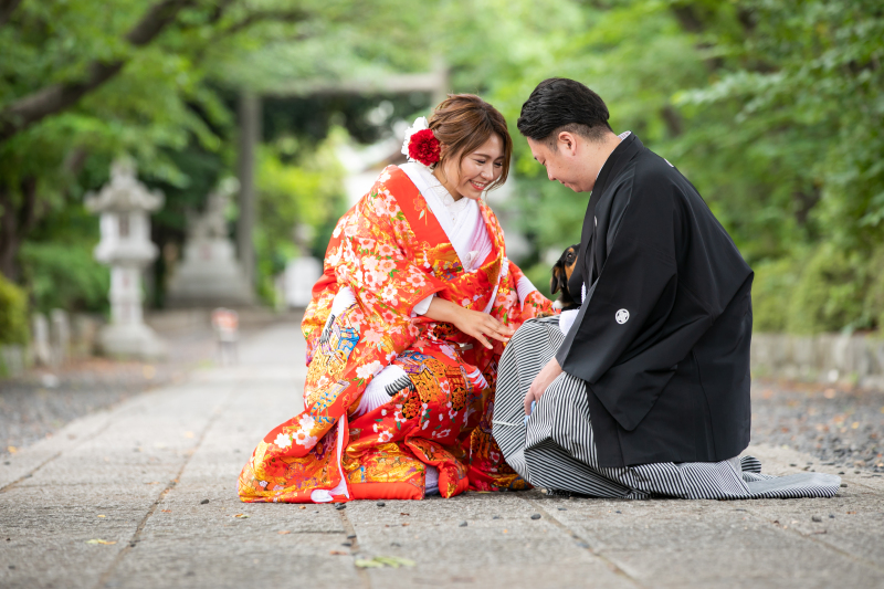 屋外での撮影はわんちゃんも嬉しそう♪