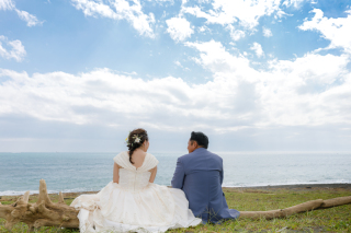 洋装×海ロケーション！