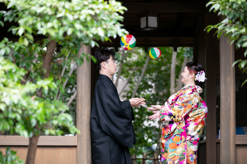 紙風船を使って✿✧