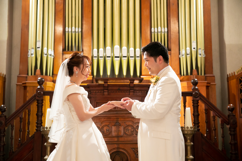 指輪交換のシーン…♡