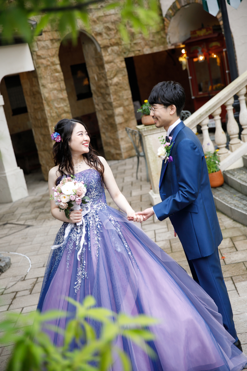 中庭での撮影も☆彡