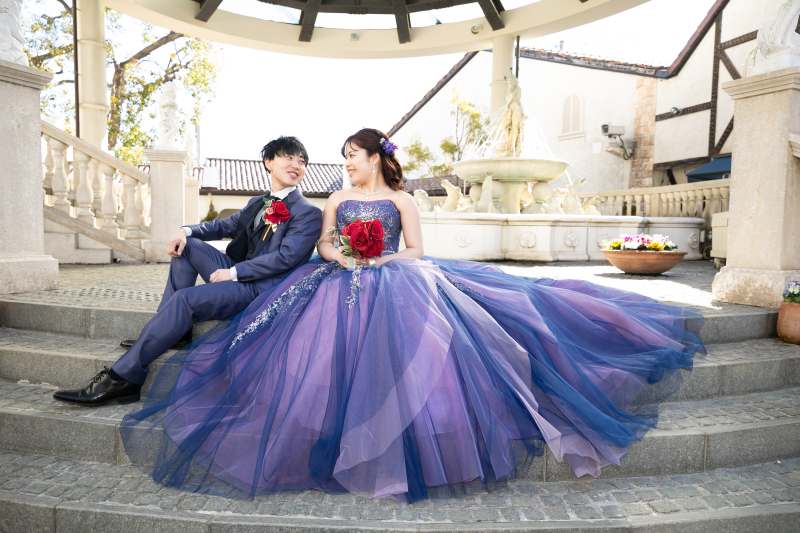 大きな噴水広場で✵