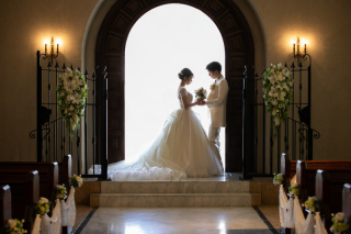 挙式風シーン撮影