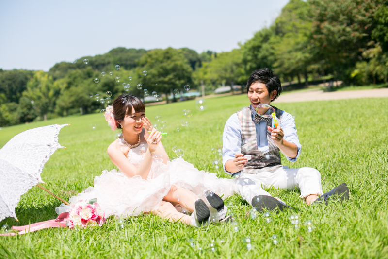 緑溢れる公園で◇洋装おまかせ公園ロケプラン(データ50カット付)