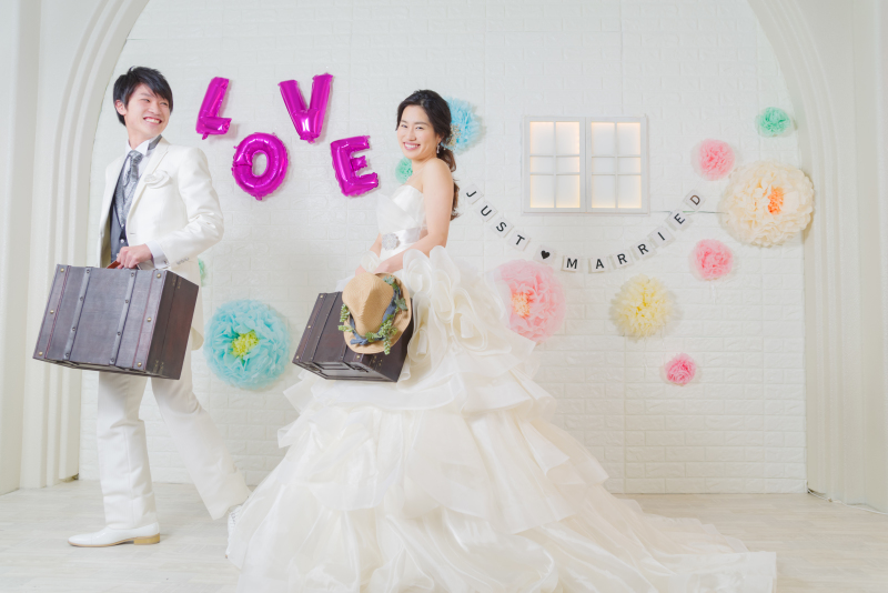 どっちも着たい!洋装&和装スタジオプラン(データ100カット付)