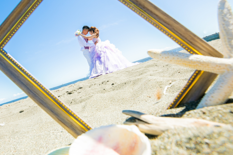 【涼しい時期の撮影が◎】洋装×ビーチロケプラン(データ50カット付)