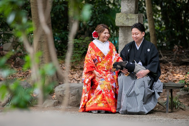 大切なペットと一緒に♪和装×神社ロケプラン(データ50カット付き)