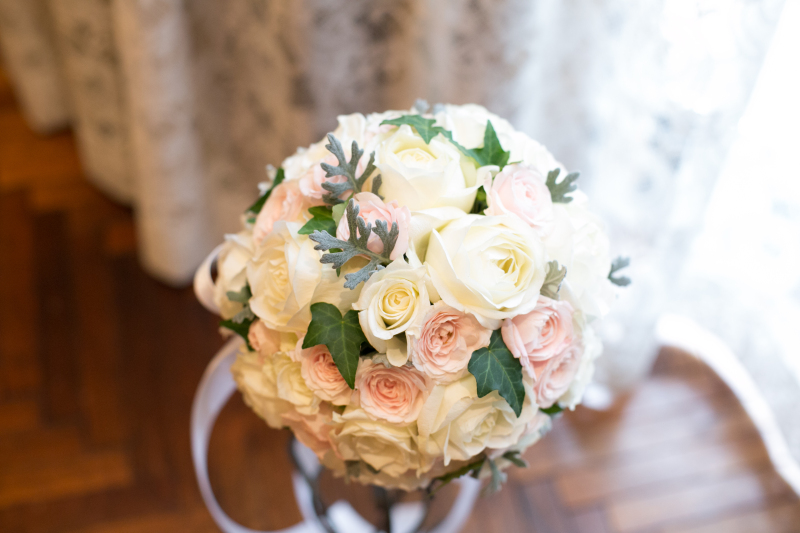 【完全オリジナル生花ブーケ】洋装スタジオプラン(データ50カット付)